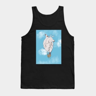 Hot air heart balloon Tank Top